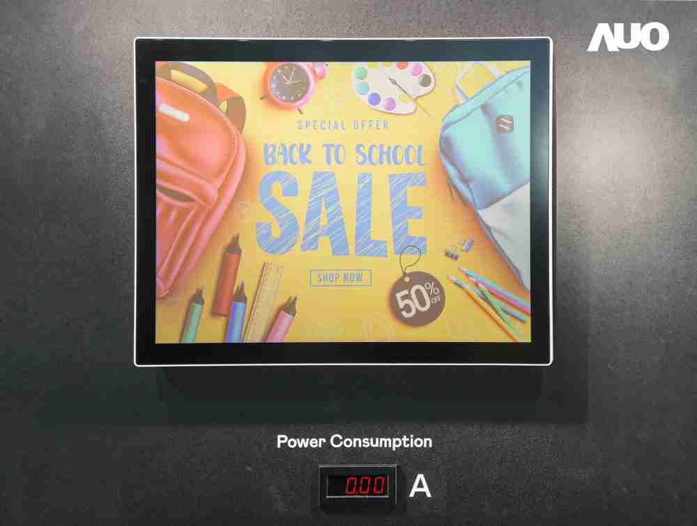 人生就是博展示胆固醇液晶超低耗能户外全彩显示器，，，ChLC（胆固醇液晶）以双稳态技术使静态显示零功耗，，，，具省电、、高彩度、、、、环保的特性，，还整合软硬件系统解决方案，，，可透过单一云端平台管理