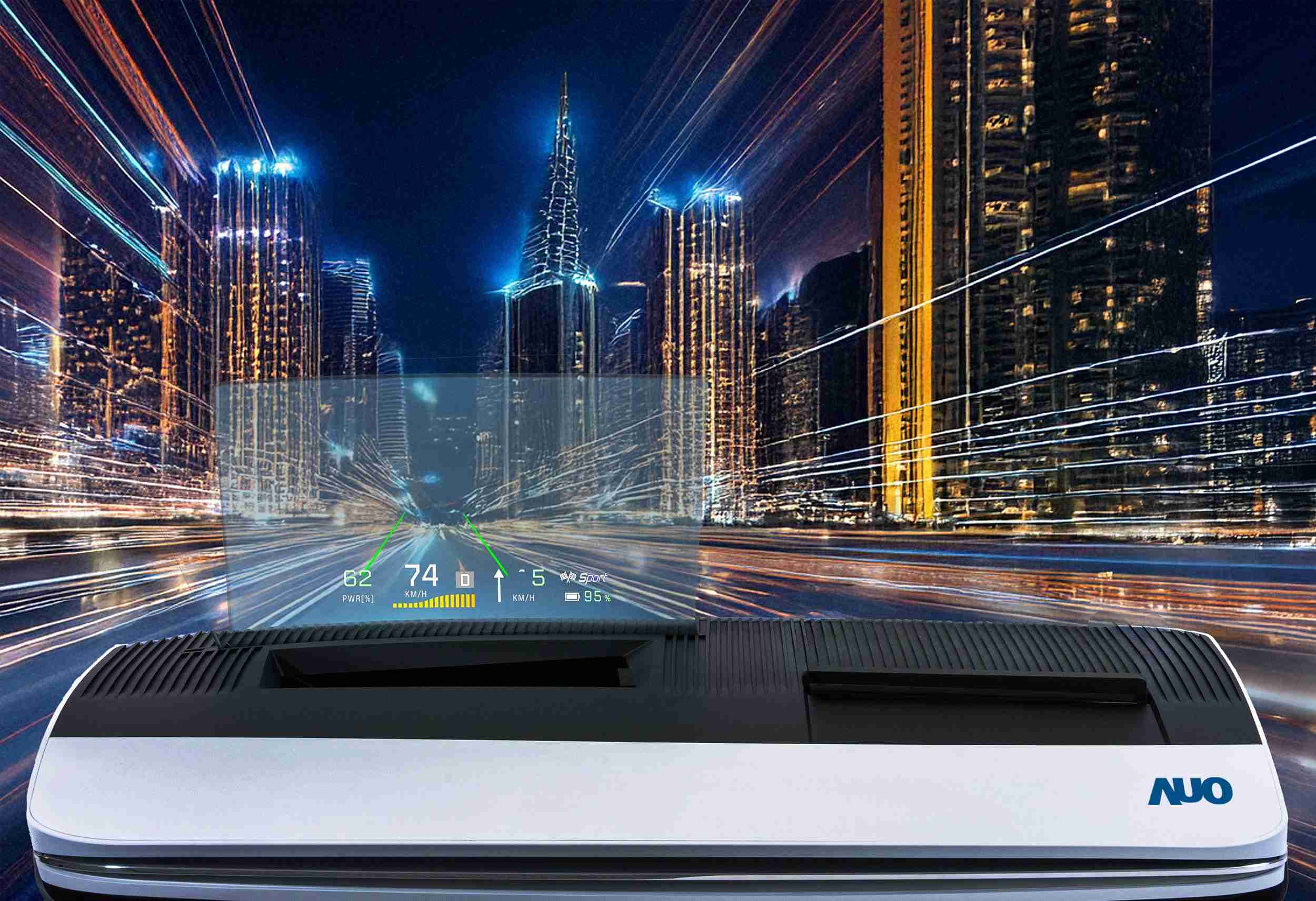 人生就是博推出13吋Micro LED抬头显示器，，，提供高入眼亮度、、高色彩饱和度的显示质量，，在阳光下或黑暗中都清晰可见，，，并利用Micro LED模块体积小的优势，，解决车用空间有限的痛点